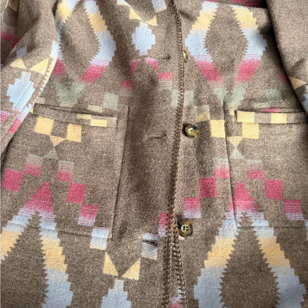 Geometric Patterned Coat - image 5